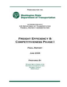 Freight Efficiency and Competitiveness Phase I