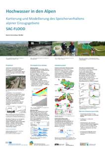 Hochwasser in den Alpen Kartierung und Modellierung des Speicherverhaltens alpiner Einzugsgebiete SAC-FLOOD Maarten Smoorenburg, Felix Naef