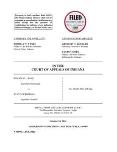 Pursuant to Ind.Appellate Rule 65(D), this Memorandum Decision shall not be regarded as precedent or cited before any court except for the purpose of establishing the defense of res judicata, collateral estoppel, or the 