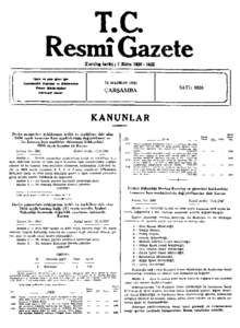 T.C. esmı i Gazete Kunüm farüıi i 7 Skim[removed] İdare o « y a m i f Jer» için 18 H A Z İ R A N 1947