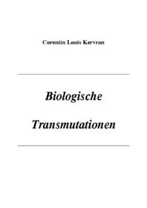 Corentin Louis Kervran  Biologische