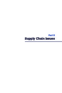 Part II  Supply Chain Issues Chapter 3 Supply chains and offshoring