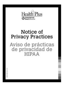 MEMCOMM[removed]NY  HIPAA Notice of Privacy Practices The original effective date of this notice was April 14, 2003. The most recent revision date is indicated in the footer of this notice. Please read this paper carefu
