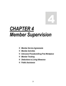 4 CHAPTER 4 Member Supervision   