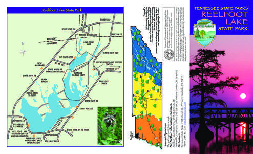 Reelfoot Lake / Reelfoot National Wildlife Refuge / Tiptonville /  Tennessee / Tennessee State Route 21 / Lake Isom / Tennessee / Reelfoot Lake State Park / Geography of the United States