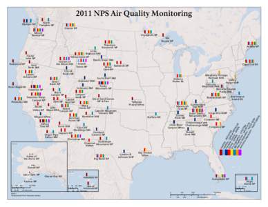 2011 NPS Air Quality Monitoring Olympic NP North Cascades NP Glacier NP