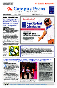 ****SPECIAL EDITION****  “Striving to Report the News Accurately, Fairly and Fully”  The Campus Press