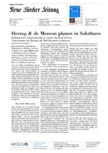 Datum: [removed]Neue Zürcher Zeitung 8021 Zürich[removed]www.nzz.ch