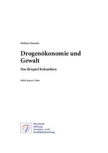 Heidrun Zinecker  Drogenökonomie und