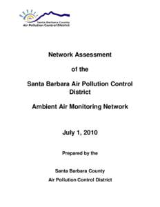 Network Assessment of the Santa Barbara Air Pollution Control District Ambient Air Monitoring Network