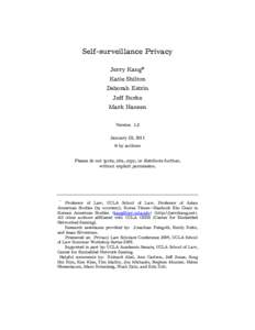 Microsoft Word - kang, shilton, estrin, burke, hansen, self-surveillance privacy v12.docx