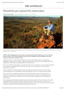 Pastoralists give ground for conservation | The Australian[removed]:10 AM THE AUSTRALIAN