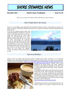 SHORE STEWARDS NEWS December 2013 Island County, Washington  Issue No. 96