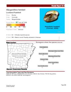 Mussel Report M-Z  Margaritifera hembeli 	 
 