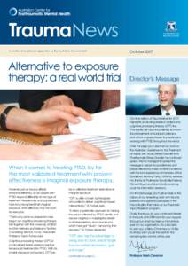 TraumaNews A centre of excellence supported by the Australian Government Alternative to exposure therapy: a real world trial
