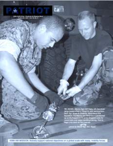 439th Airlift Wing - Westover Air Reserve Base September[removed]Vol. 32, No. 9 TIE–DOWN – Marine Sgt. Cliff Higby, left, ties down cargo inside a Patriot Wing C-5 with training from Tech. Sgt. Bryan D. Creamer, 42nd 