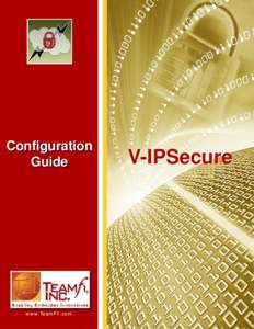 Configuration Guide www.TeamF1.com  V-IPSecure
