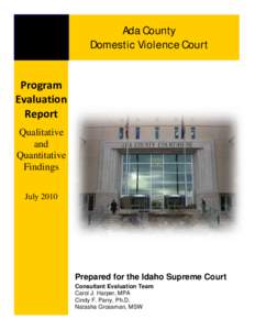 Justice / Courts in the United States / Parole / Civil law / Courts / Mental health court / Domestic violence court / Probation officer / Domestic violence / Law / Criminal law / Ethics