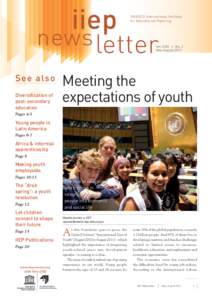 IIEP newsletter, vol.29, no.2; IIEP newsletter; Vol.:29, 2; 2011