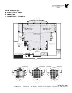 Grand Ballroom (5F)  Space – 965 Sq. Meters  Height – 7m  Length/Width – 36m x 27m  Page 6/9