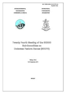 IOC-IHO/GEBCO SCUFN-24 English Only INTERGOVERNMENTAL INTERNATIONAL