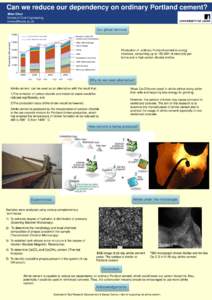 Can we reduce our dependency on ordinary Portland cement? Mien Chen School of Civil Engineering,   Our global demand