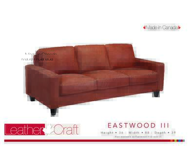 Leather Craft  EASTWOOD III Height • 36  |