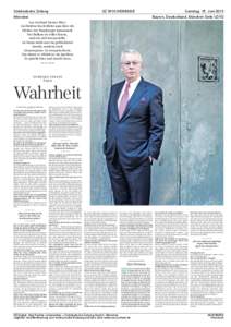 Süddeutsche Zeitung  SZ WOCHENENDE