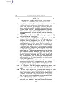 Separation of powers / Standing Rules of the United States Senate /  Rule XVII / United States Senate / United States Congress / Standing Rules of the United States Senate /  Rule XXII / Standing Rules of the United States Senate / Government / Public law