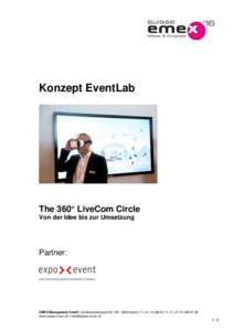 Konzept EventLab  The 360° LiveCom Circle Von der Idee bis zur Umsetzung  Partner: