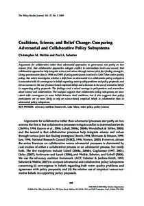 Decision theory / Lake Tahoe / Sierra Nevada / California law / Tahoe Regional Planning Agency / Coalition government / Policy / Consensus decision-making / Geography of California / Nevada / California