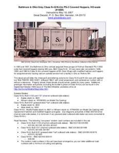 Baltimore and Ohio Railroad / Rail transportation in the United States / Transportation in the United States / Covered hopper