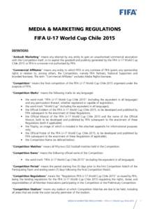 Media and Marketing Regulations FIFA U-17 World Cup ChileEN)