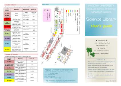 *Location of Books  * Floor Plan