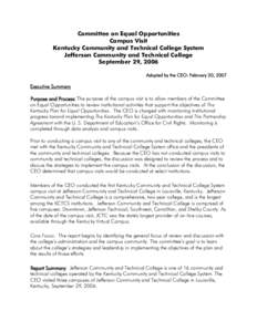 Education in the United States / Oak Ridge Associated Universities / Higher education / Coalition of Urban and Metropolitan Universities / American Association of State Colleges and Universities / Jefferson Community and Technical College / University of Louisville / University of Florida / Bluegrass Community and Technical College / Association of Public and Land-Grant Universities / Kentucky Community and Technical College System / Kentucky