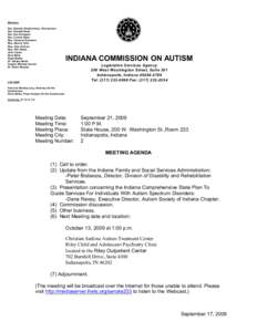 Members Sen. Edward Charbonneau, Chairperson Sen. Randall Head Sen. Sue Errington Sen. Connie Sipes Rep. Vanessa Summers