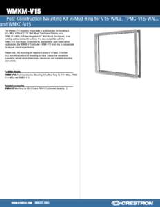 Architecture / Construction / Visual arts / V15 / Crestron Electronics / Drywall