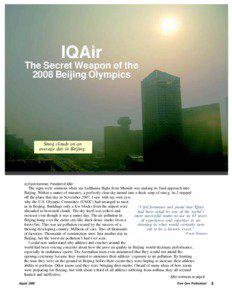 IQAir The Secret Weapon of the 2008 Beijing Olympics