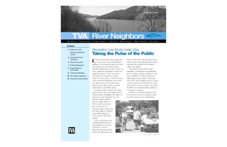 AUGUST[removed]TVA River Neighbors Navigation • Flood Control • Power Supply • Land Use • Water Supply  • Water Quality • Recreation