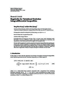 Regularity for Variational Evolution Integrodifferential Inequalities