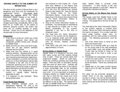 Microsoft Word - Driving Safely to Summit.doc