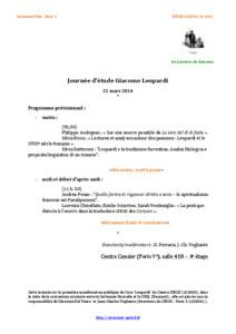 Microsoft Word - Journée d’étude Giacomo Leopardi.docx