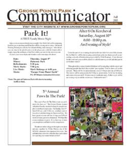 Grosse Pointe Park  Communicator Fall 2013