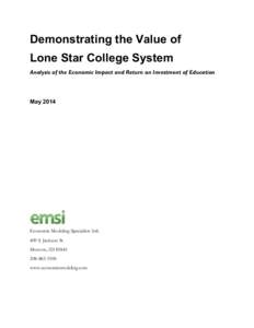 United States / Lone Star College System / American Recovery and Reinvestment Act / History of the United States