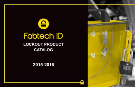 LOCKOUT PRODUCT CATALOG  Table of Contents
