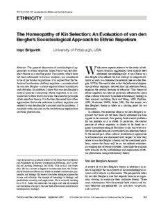 Philosophy of biology / Science / Ethnic nepotism / Kin selection / Frank Salter / On Genetic Interests / Inclusive fitness / Group selection / J. Philippe Rushton / Evolutionary biology / Selection / Biology