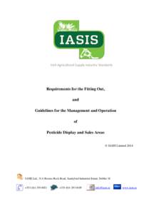 Draft – ISIAS Submission to the Minister for Agriculture, Fisheries and Food on the Design and Construction of Pesticide Stores