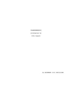 FRANKENWEENIE screenplay by John August JA DECEMBER 2010 REVISIONS