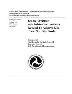 Federal Aviation Administration:  Actions Needed To Achieve Mid-Term NextGen Goals