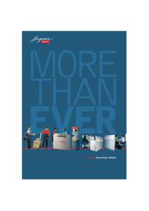 SINGPOST Annual Report[removed]  MORE THAN EVER SINGPOST Annual Report[removed]